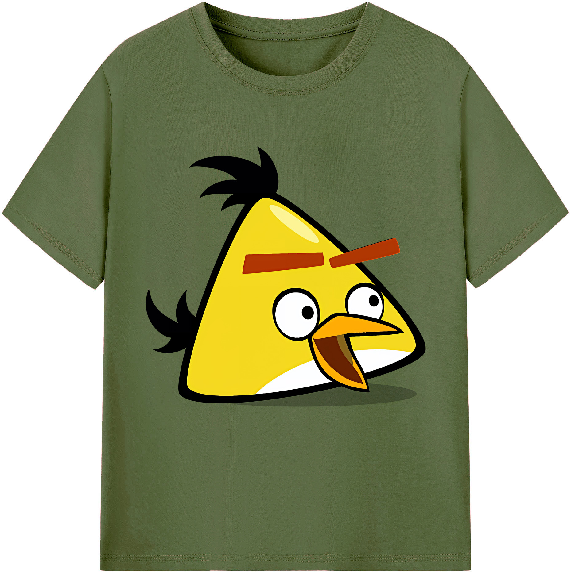 （画像用） Angry Birds アングリーバード 綿100％半袖Tシャツ（フロントプリント）